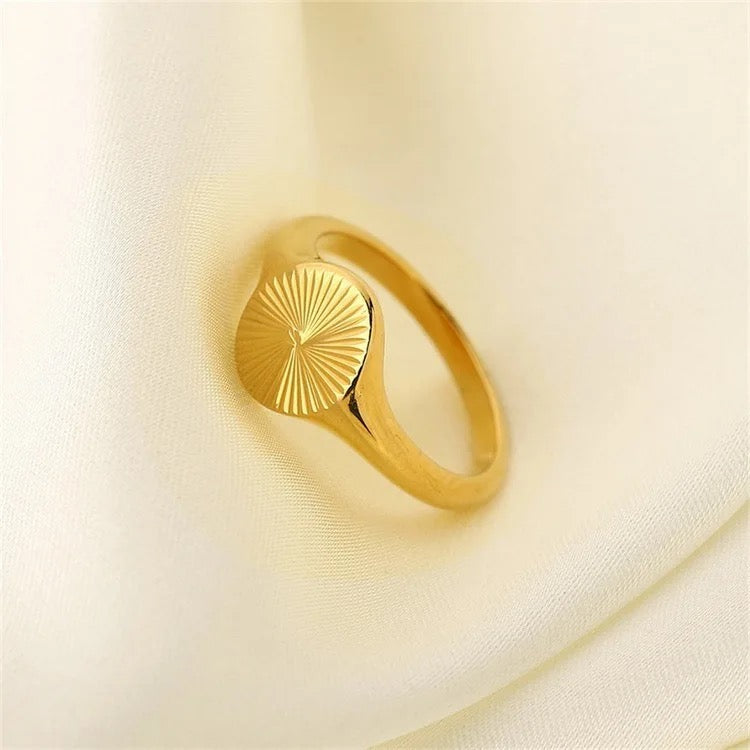 Sunflower Textured Ring