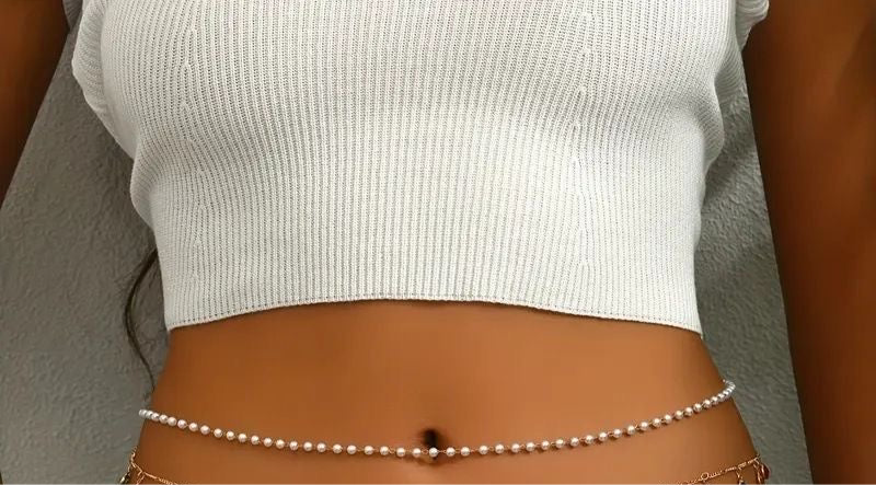 Triple Pearl Set Belly Chains