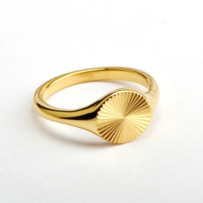 Sunflower Textured Ring