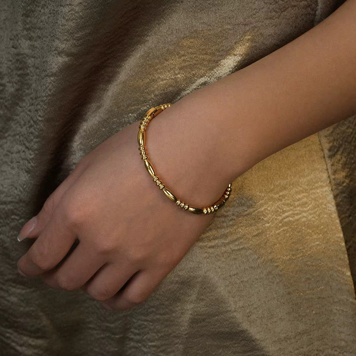 Bamboo Bead Bangle