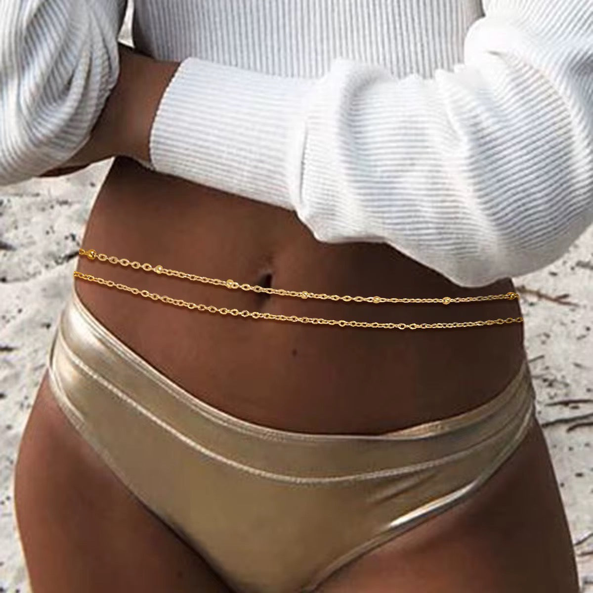 Set of 2 Minimal Belly Chains