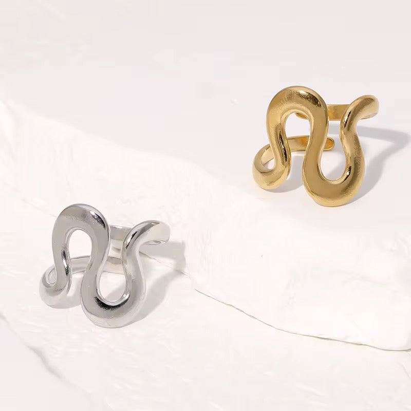 Snake Wave Rings