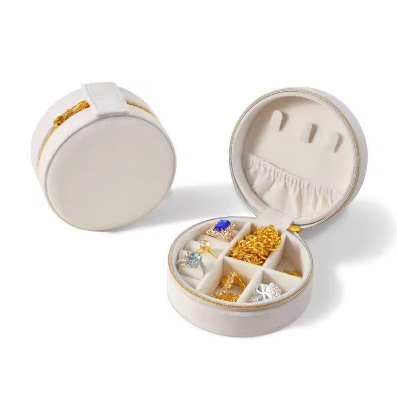 Circular Mini Portable Jewelry Organizer