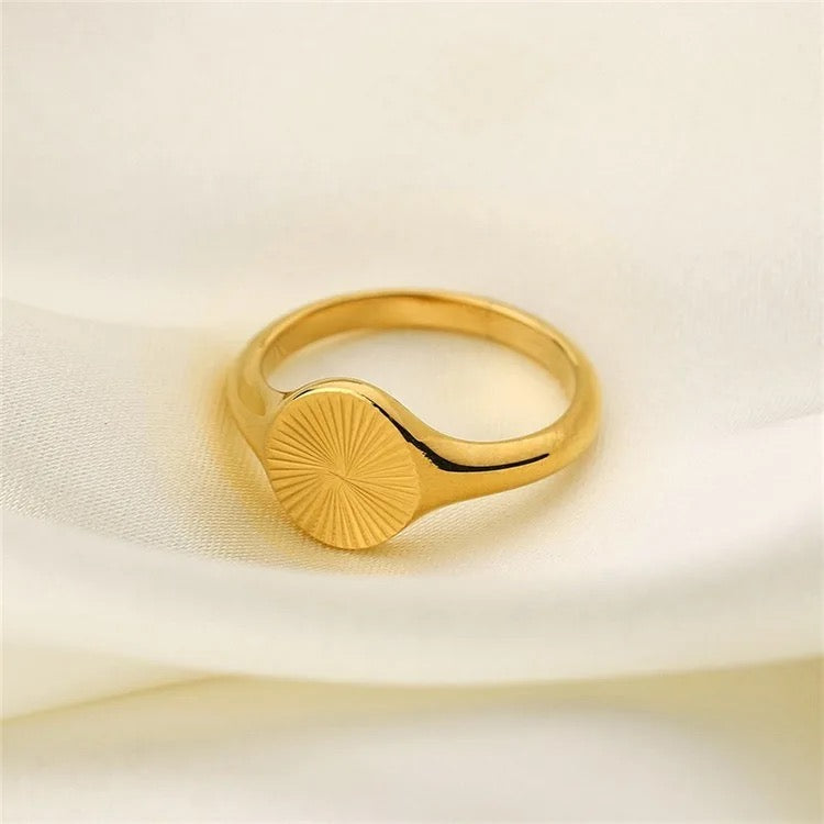 Sunflower Textured Ring