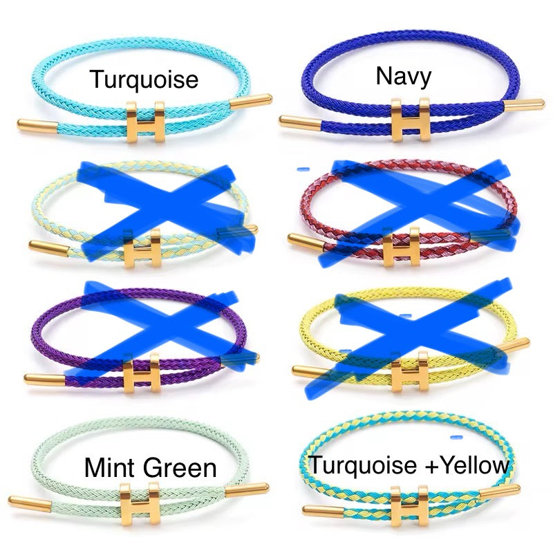 Waterproof Plastic H-Rope Bracelet