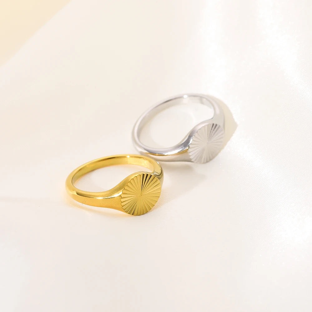 Sunflower Textured Ring