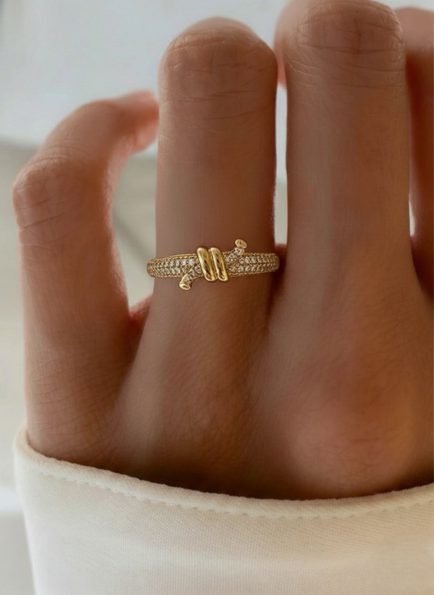 Golden Loop Ring