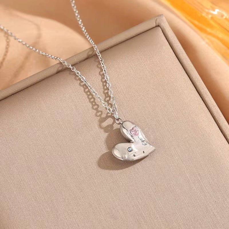 Colorful Love Heart Necklace