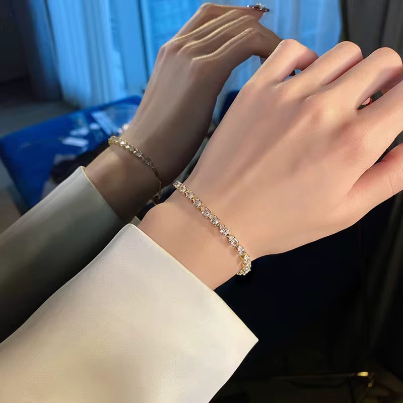 Zircon Pearl Adjustable Bracelet