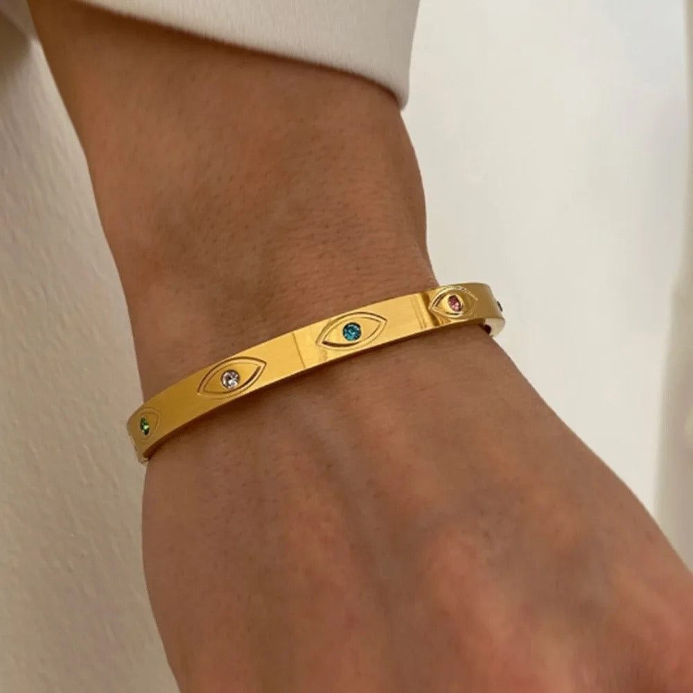Crystal Colorful Eye Bracelet