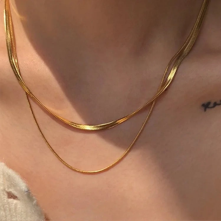 Double Snake Necklace