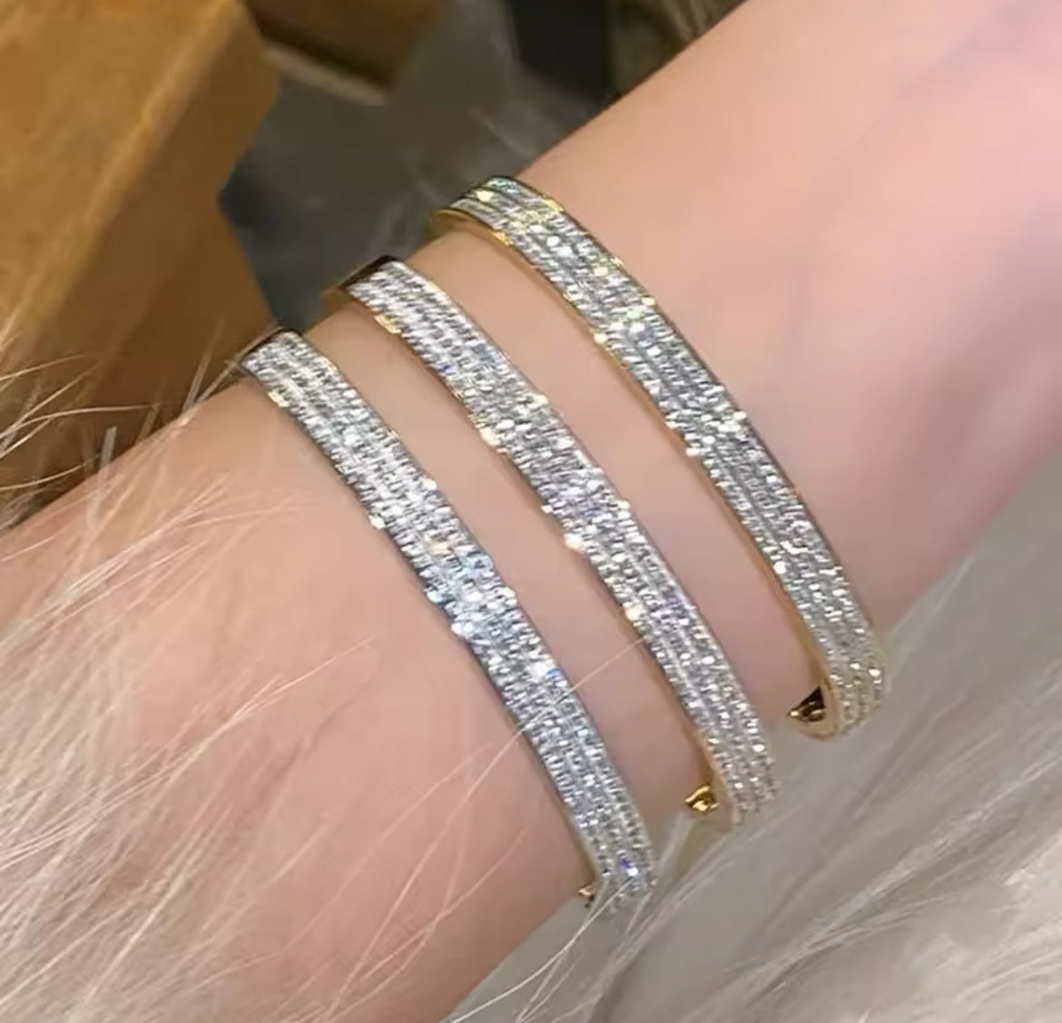 Triple Bling Bangle