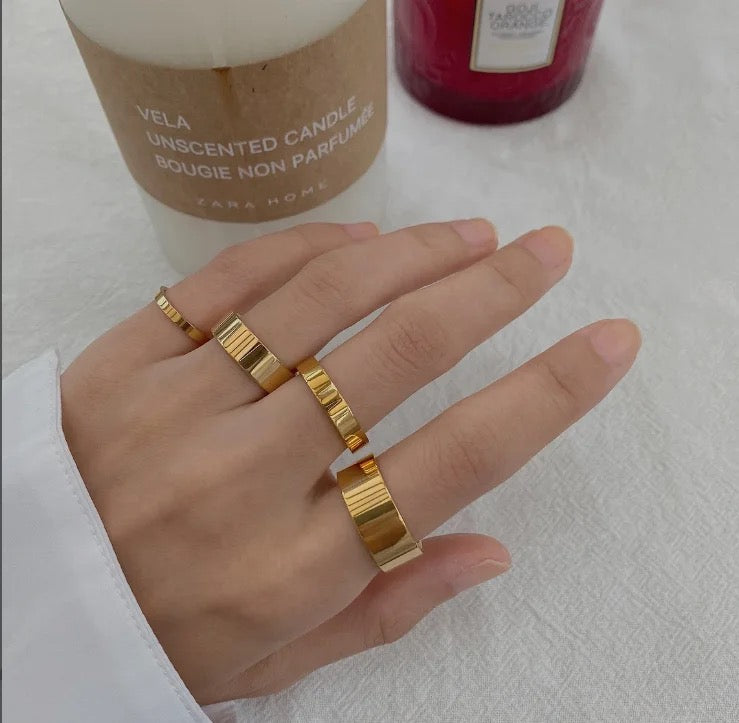 Sharp Edges Classic Rounded Rings