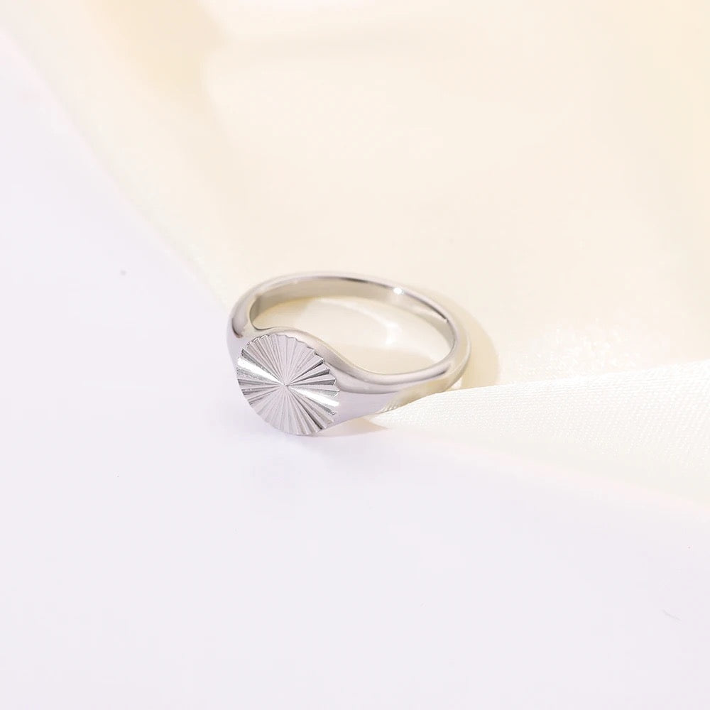 Sunflower Textured Ring