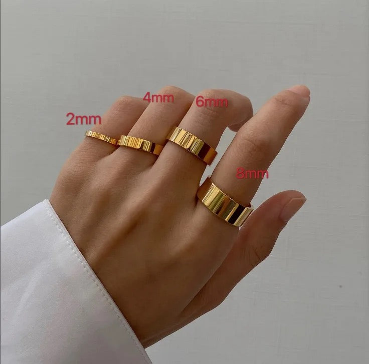 Sharp Edges Classic Rounded Rings