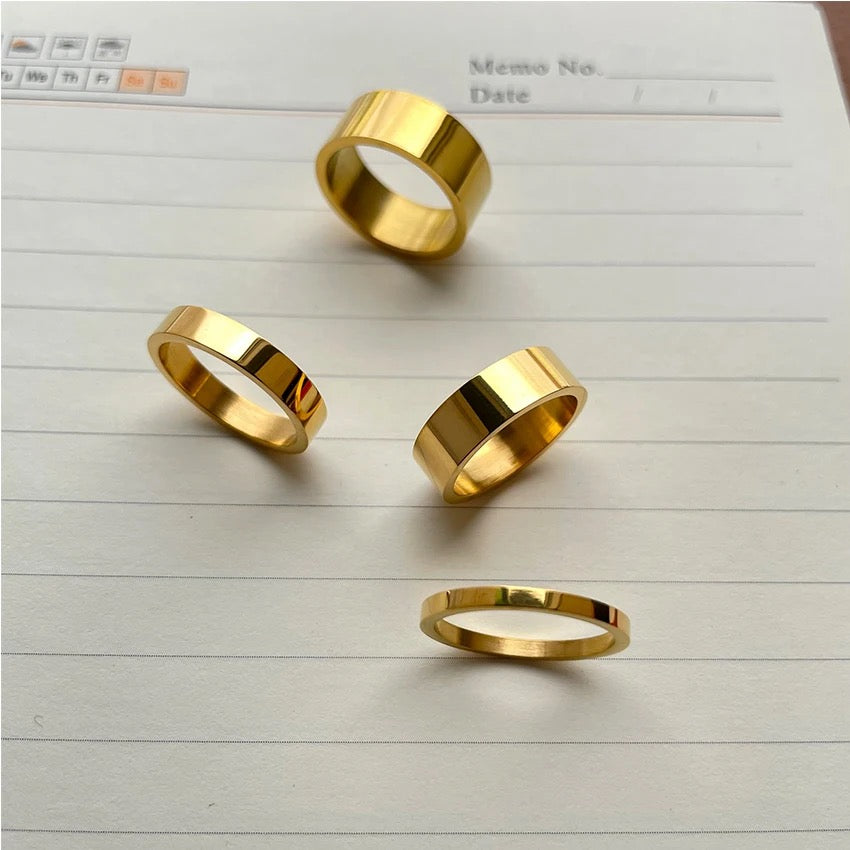 Sharp Edges Classic Rounded Rings