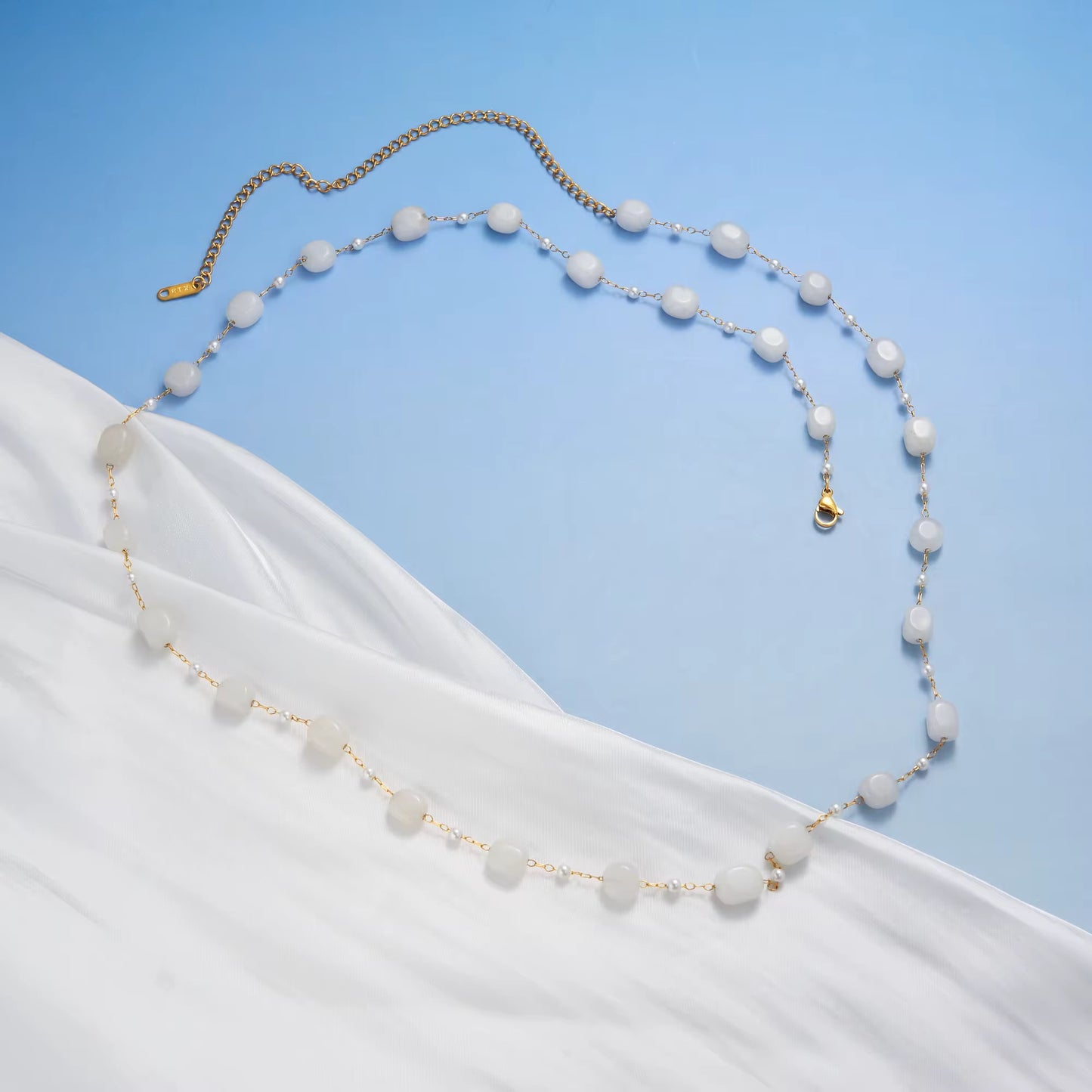 Messy Pearl with beads Belly waist Chain