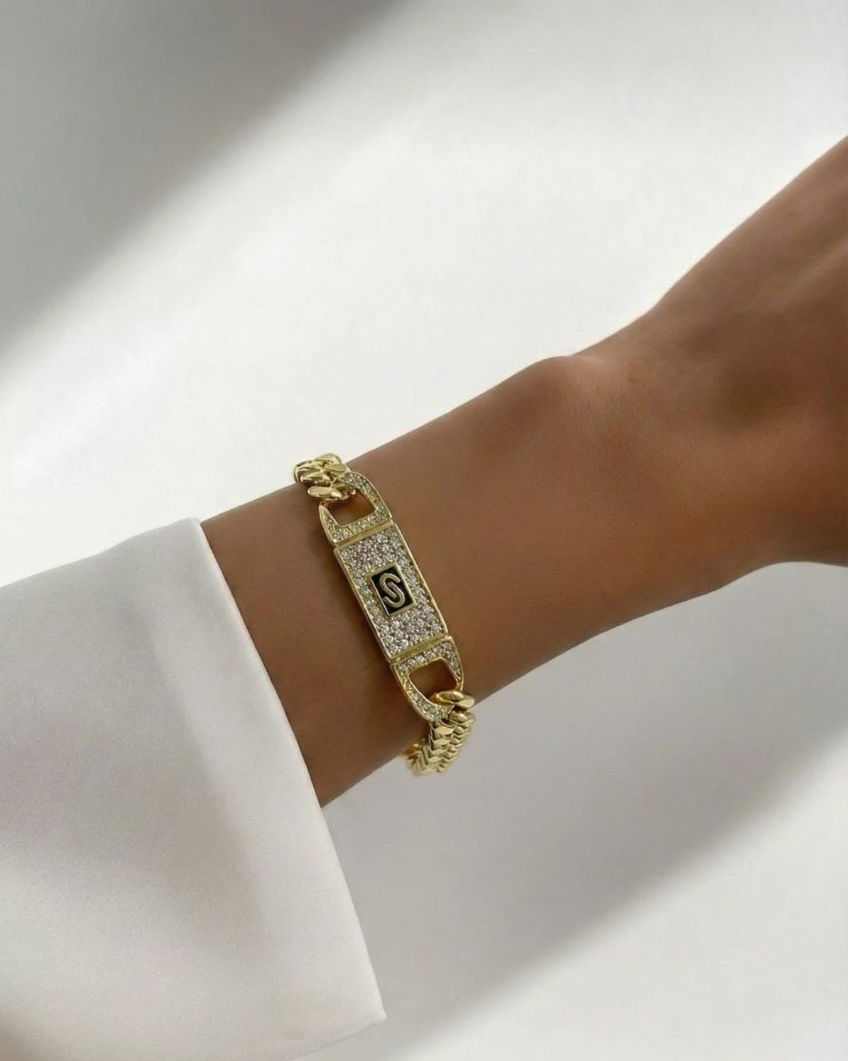 Signature Bling Link Bracelet