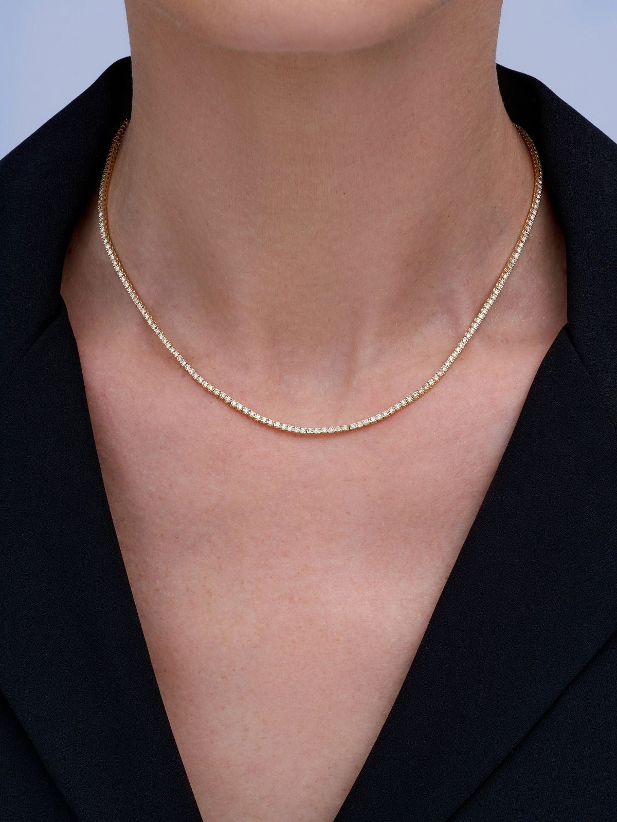 Sunstone Tennis Necklace