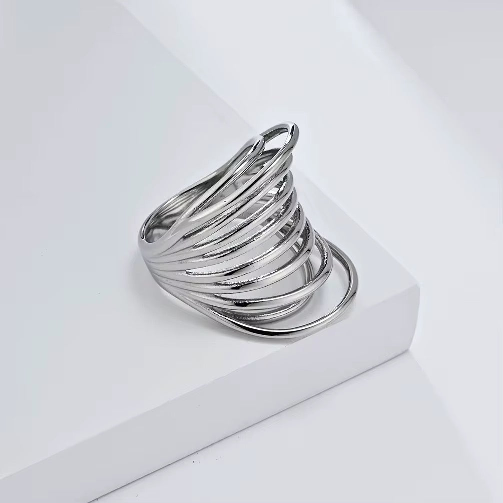 Exaggerated Multilayered Ring