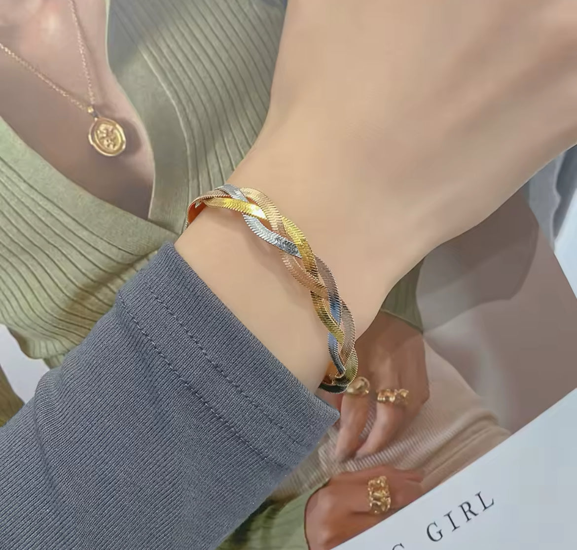 Braided Snake Bracelet
