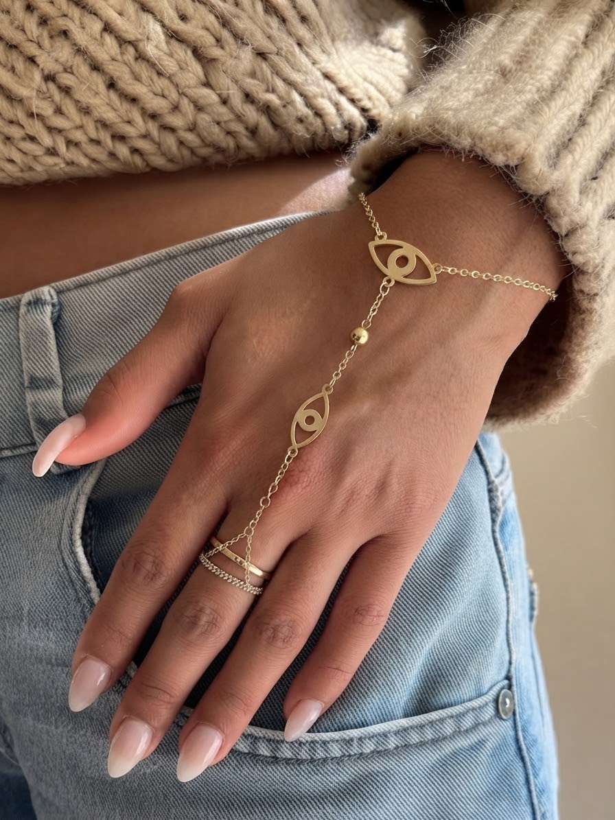 Evil Eye Hand Chain