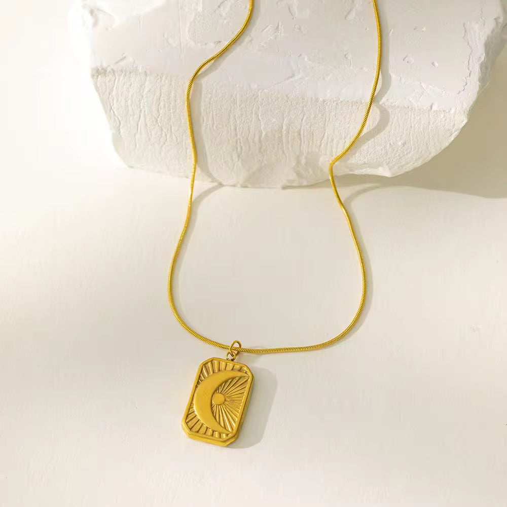 Vintage Moon Sun Pendant