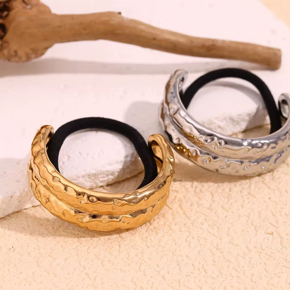 Double Hammered Hair Cuff