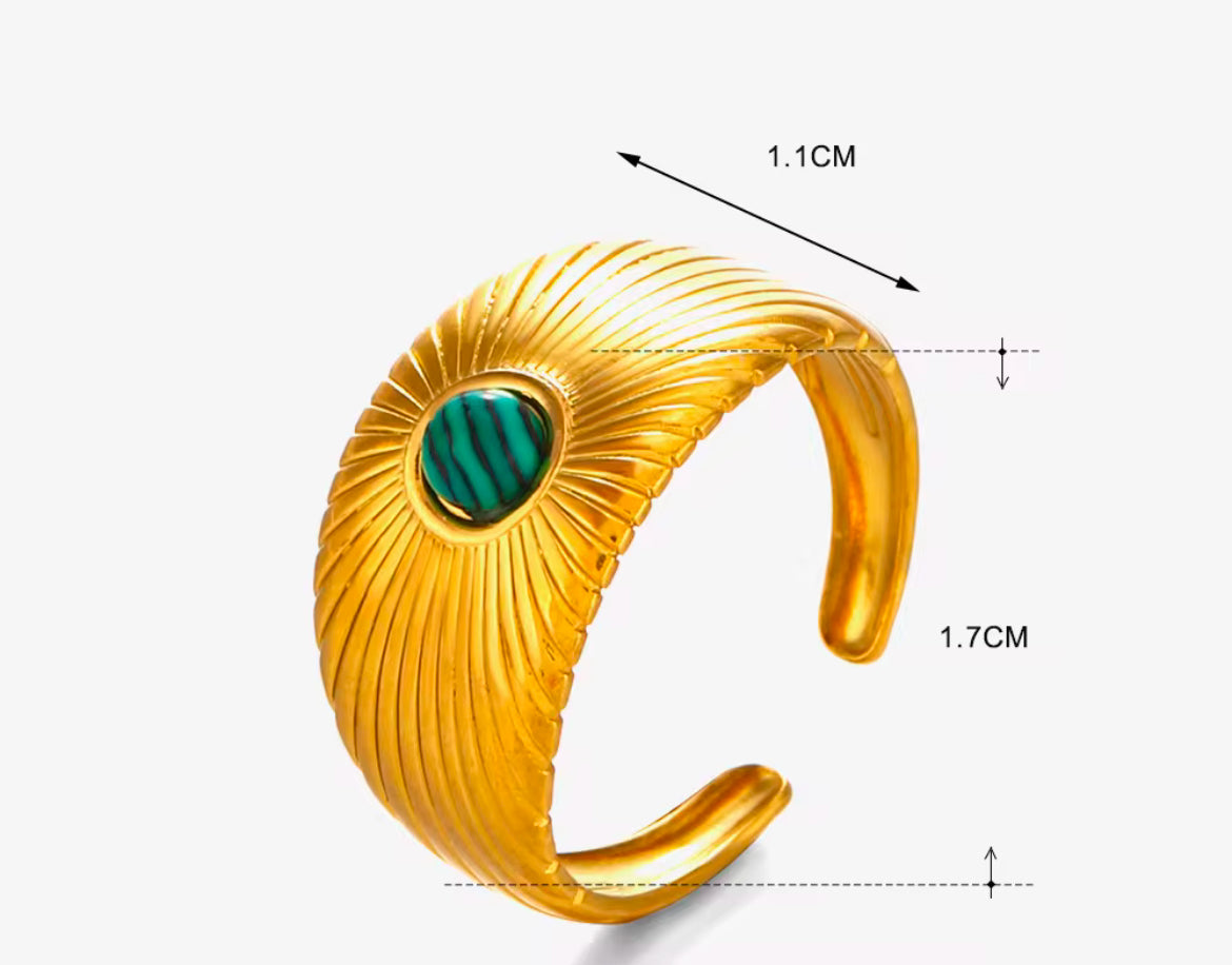 Adjustable Sun-ray Stone Rings