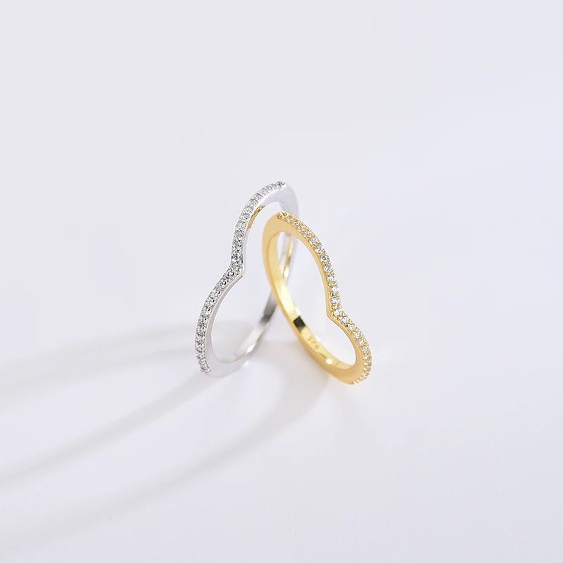 Single V Shape Ring