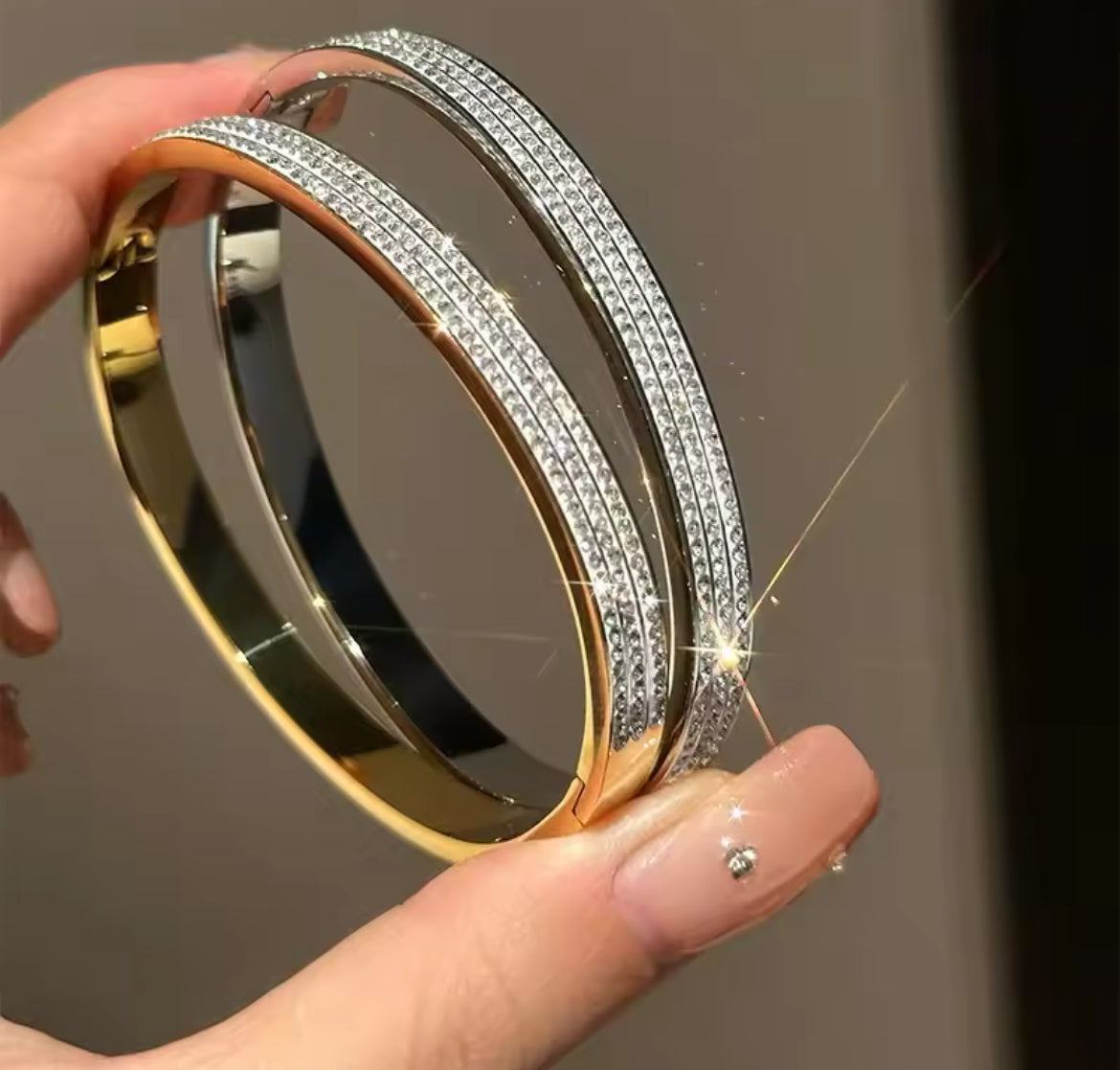 Triple Bling Bangle