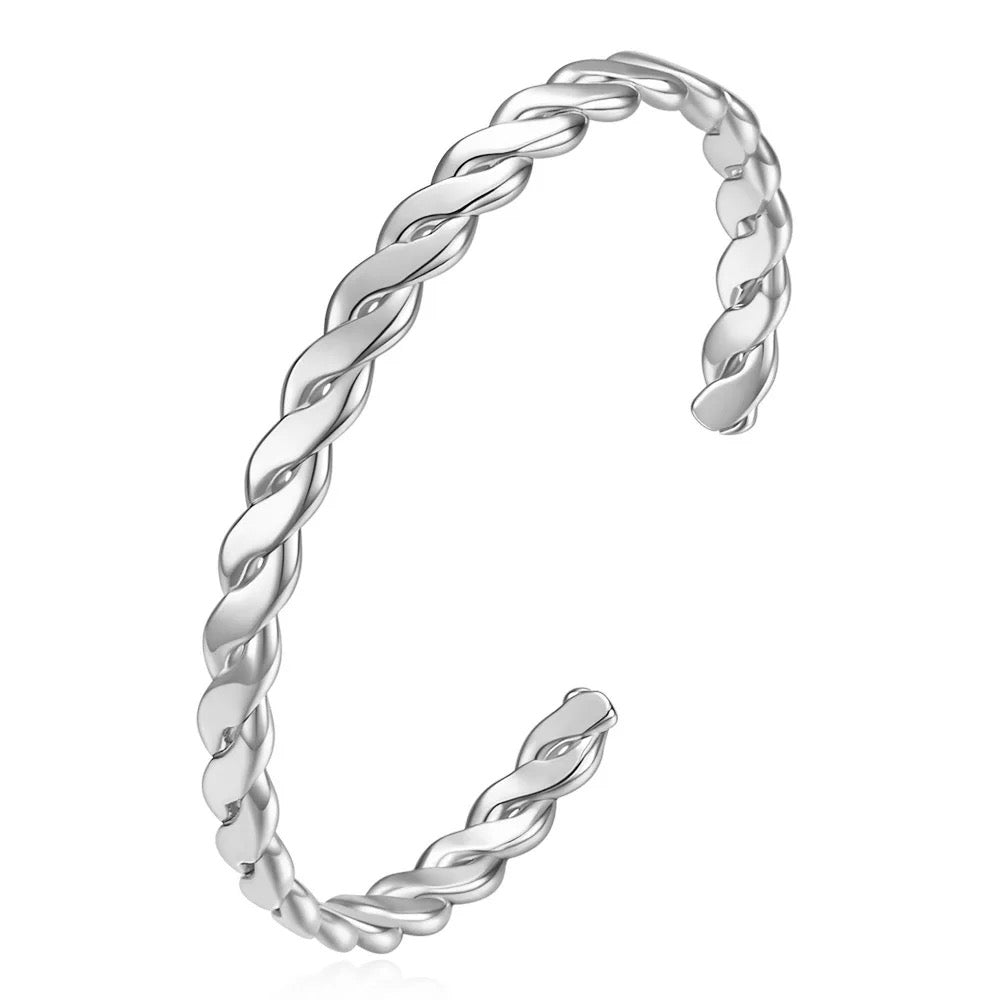 Twisted Open Bangle