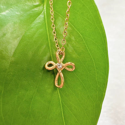 Twisted Cross Necklace