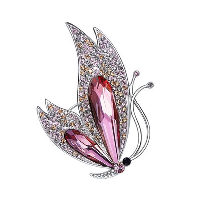 Purple Butterfly Brooch
