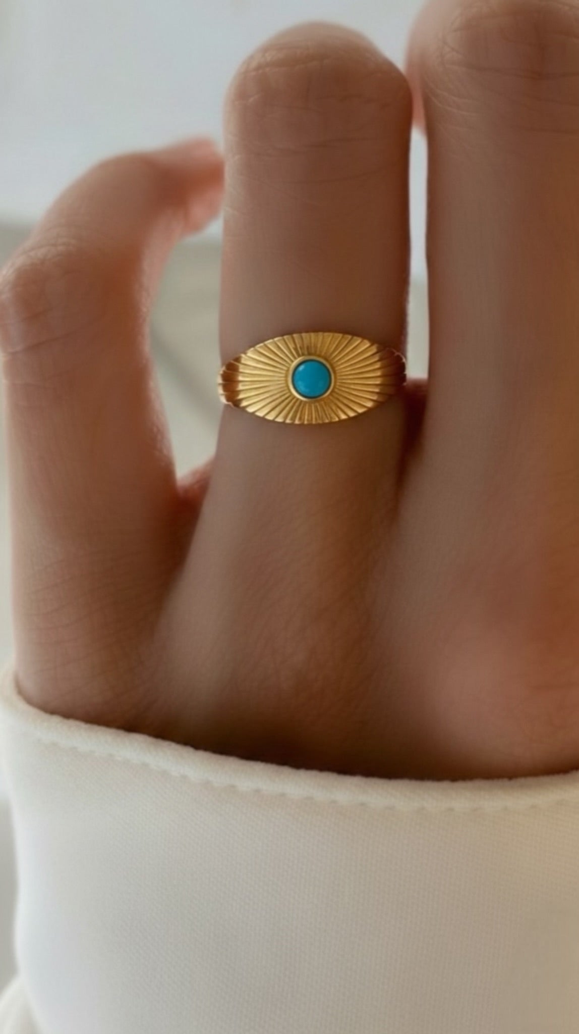Adjustable Sun-ray Stone Rings