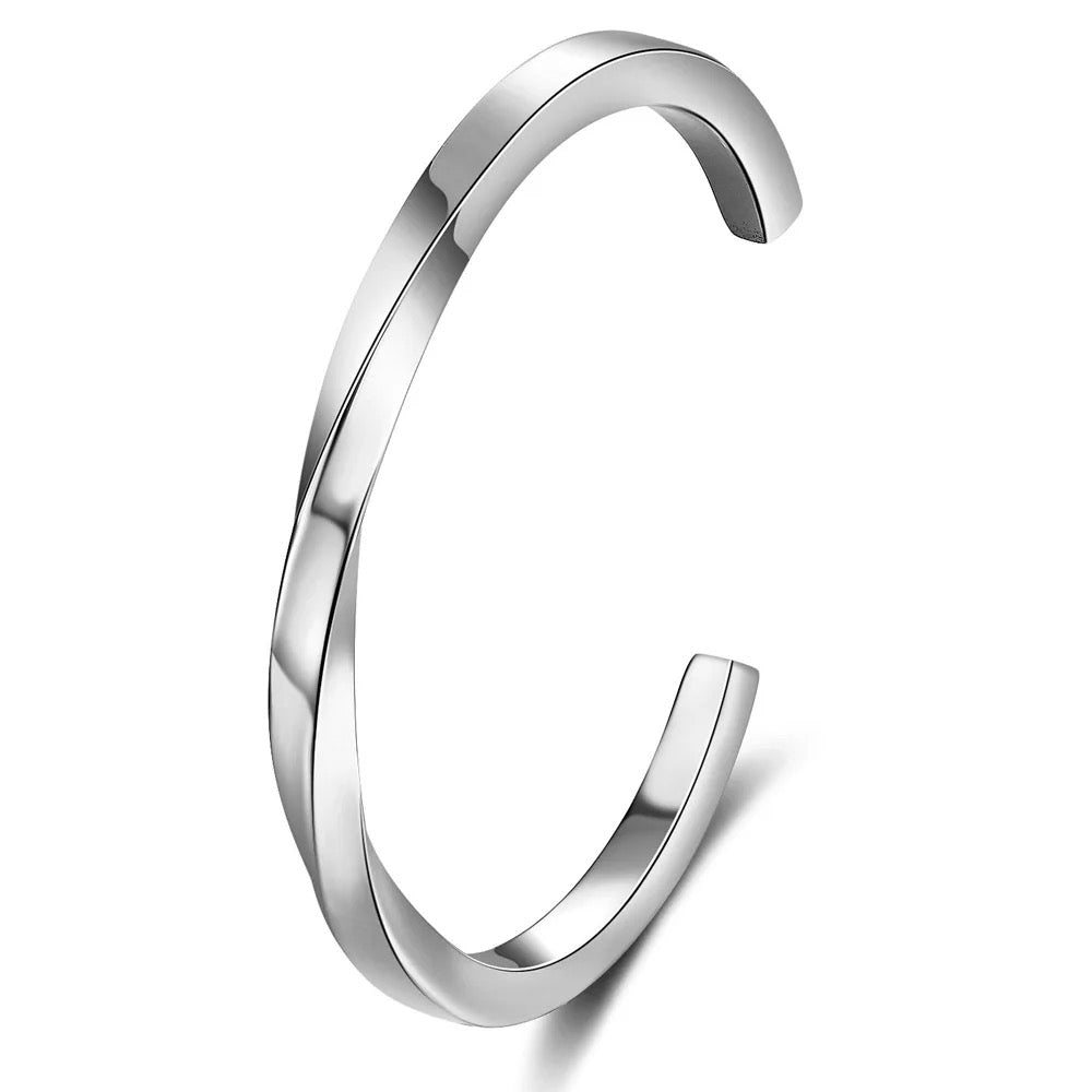 Simple Twist Cuff Bangle