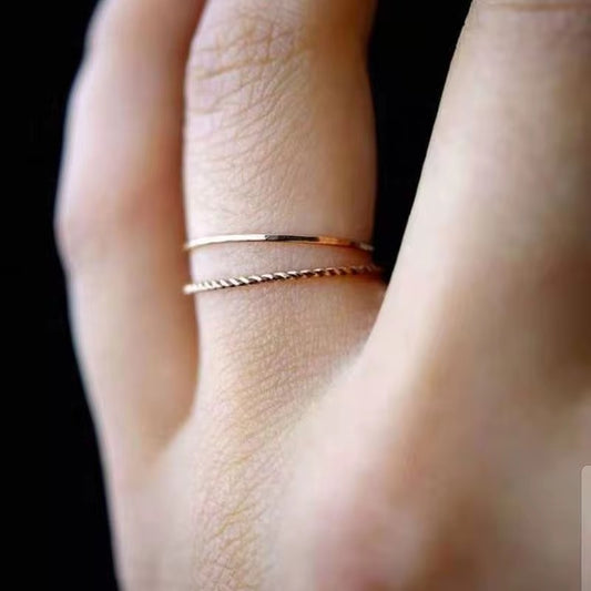 Minimalist Twist Ring