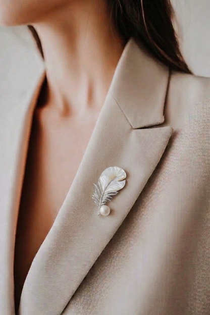 Feather Brooch