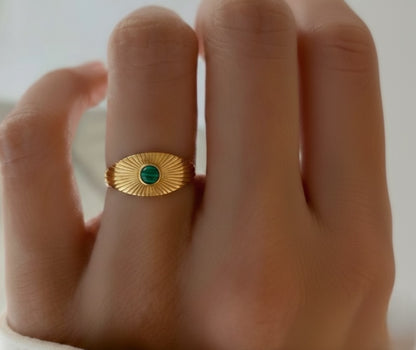 Adjustable Sun-ray Stone Rings