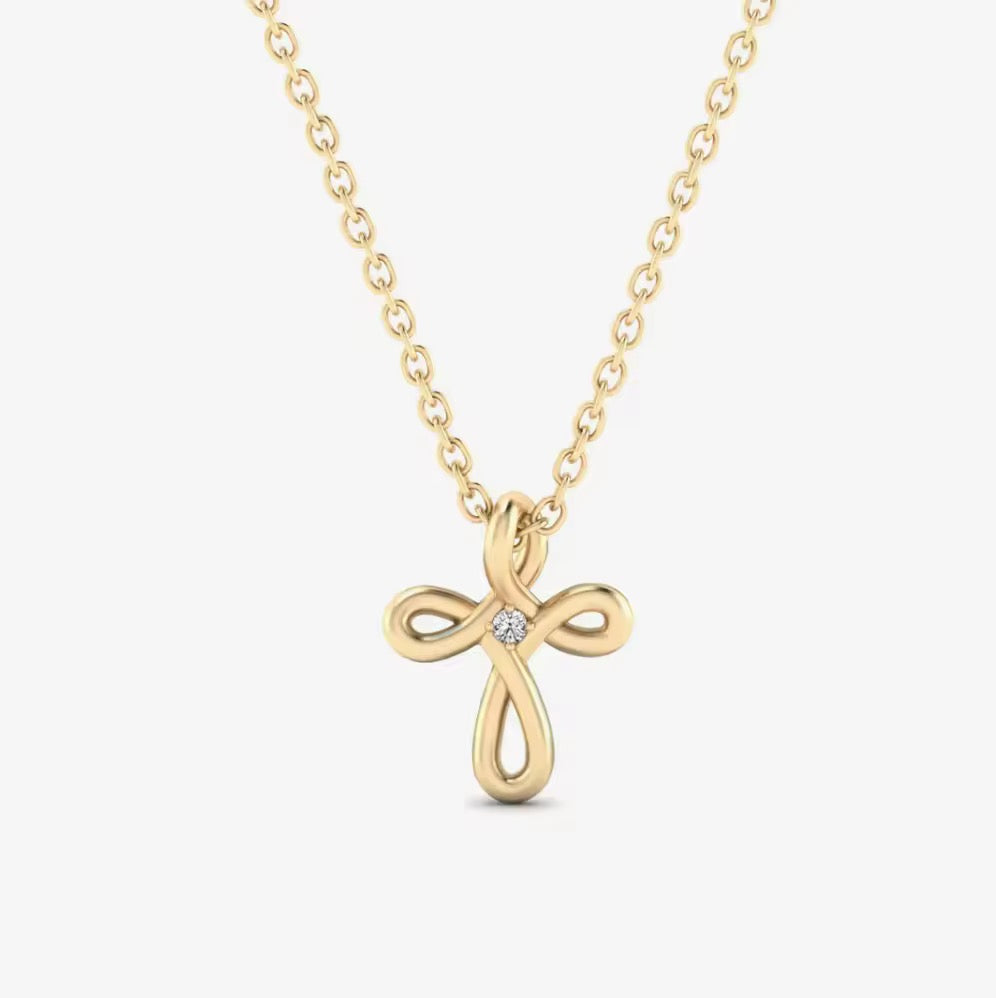 Twisted Cross Necklace