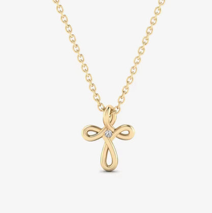 Twisted Cross Necklace