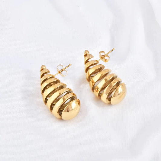 Croissant Tear Drop Earring