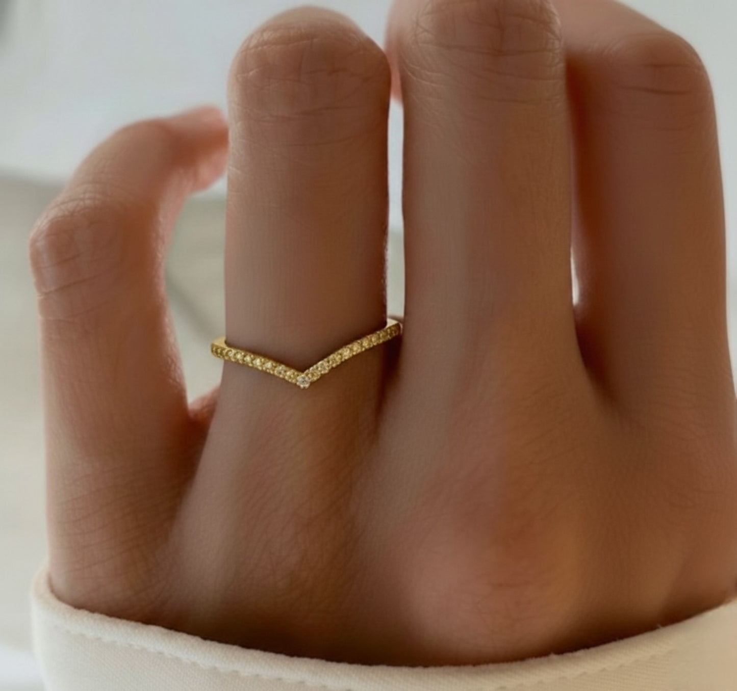 Single V Shape Ring