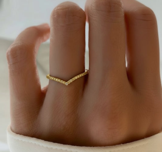 Single V Shape Ring