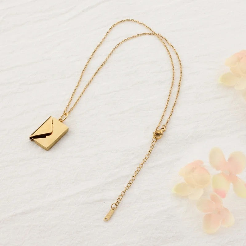 Envelope Pendant Necklace