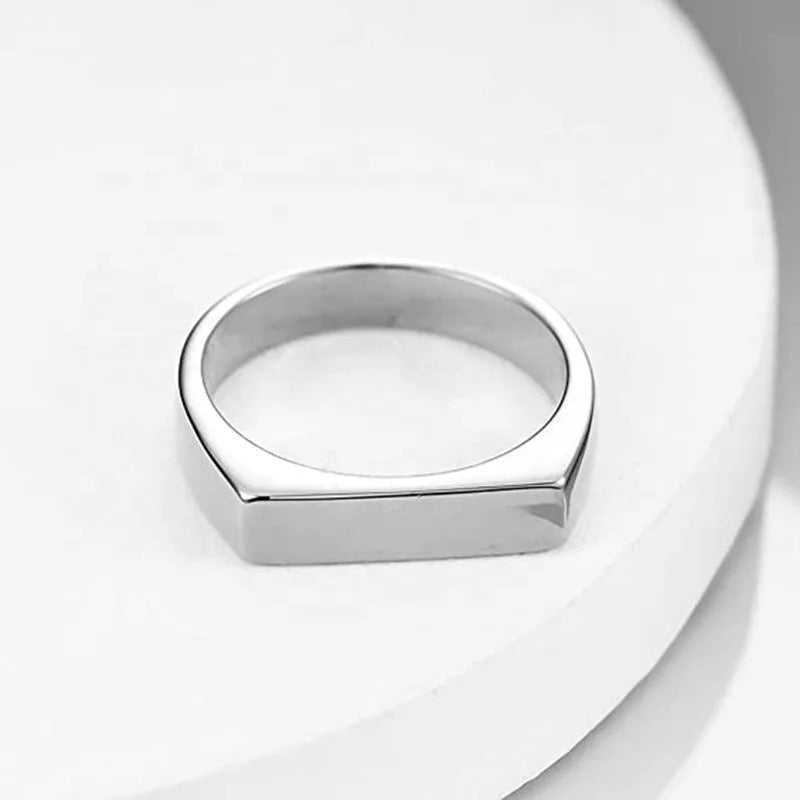 Flat Plain Square Ring