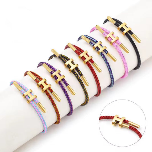 Waterproof Plastic H-Rope Bracelet