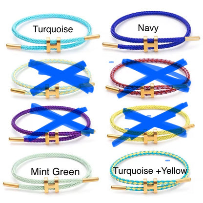 Waterproof Plastic H-Rope Bracelet