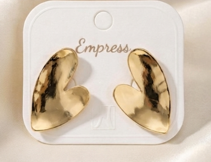 Golden Heart Earrings