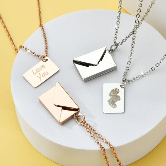 Envelope Pendant Necklace